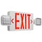 Nuvo Red Combo Exit Sign/Light - 90min Backup - Dual Head - 120/277V 67/121 - alternate 1